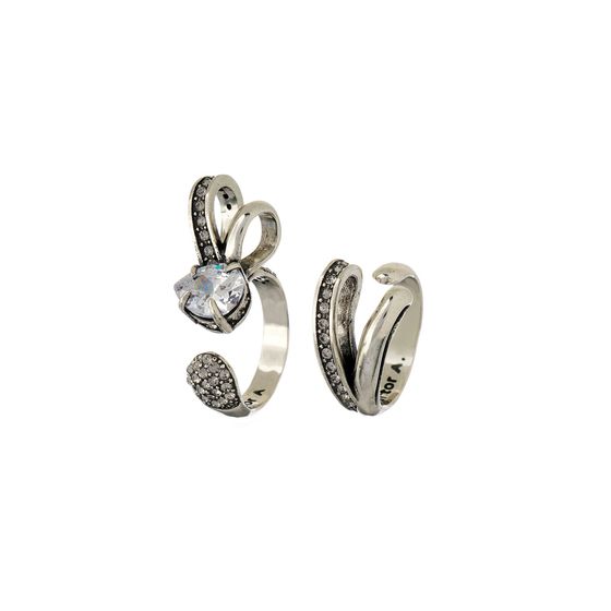 ANEL DUO LACO PRATA VELHA HECTOR ALBERTAZZI 04587